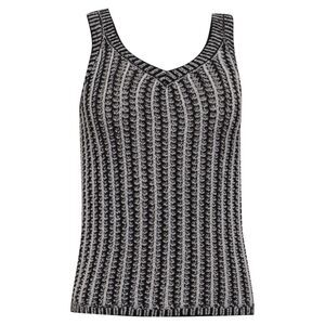 Max Mara Arrigo Sleeveless Striped Knitted Top in Multicolor Cotton